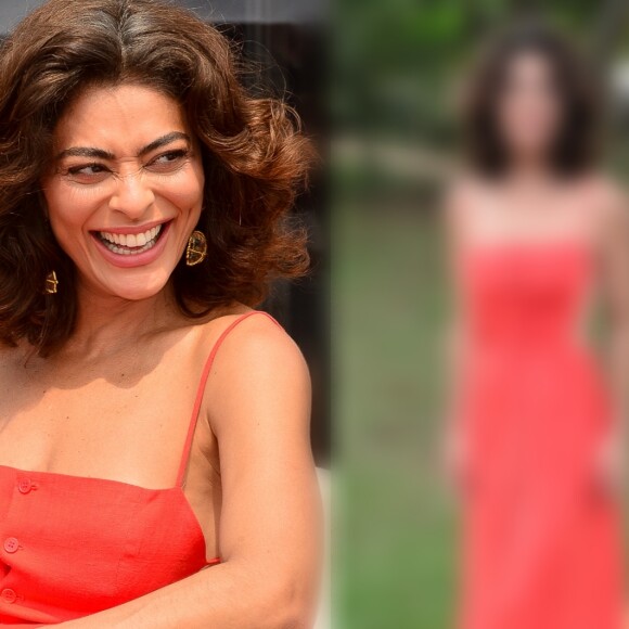 Macacão ou salopete? Desvende esse look vermelho de Juliana Paes e ganhe a roupa perfeita para dias de calor