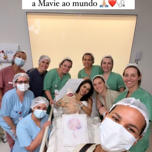 Bruna Biancardi agradeceu à equipe médica que acompanhou seu parto