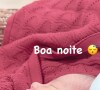 Neymar publica foto de Mavie dormindo e fofura da bebê chama atenção