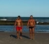 Corpo de Marcos Palmeira rouba a cena após ator ser flagrado na praia de sunga entre as gravações de 'Renascer'