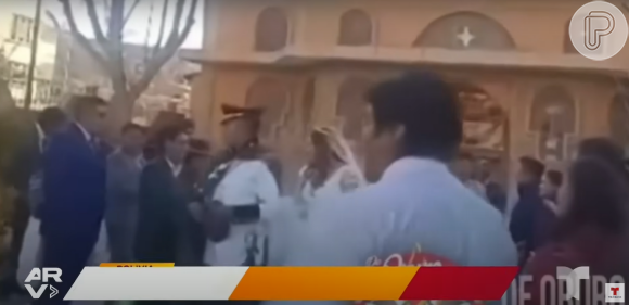 Video mostra momento em que noiva e noivo saem da igreja na Bolívia antes de tragédia