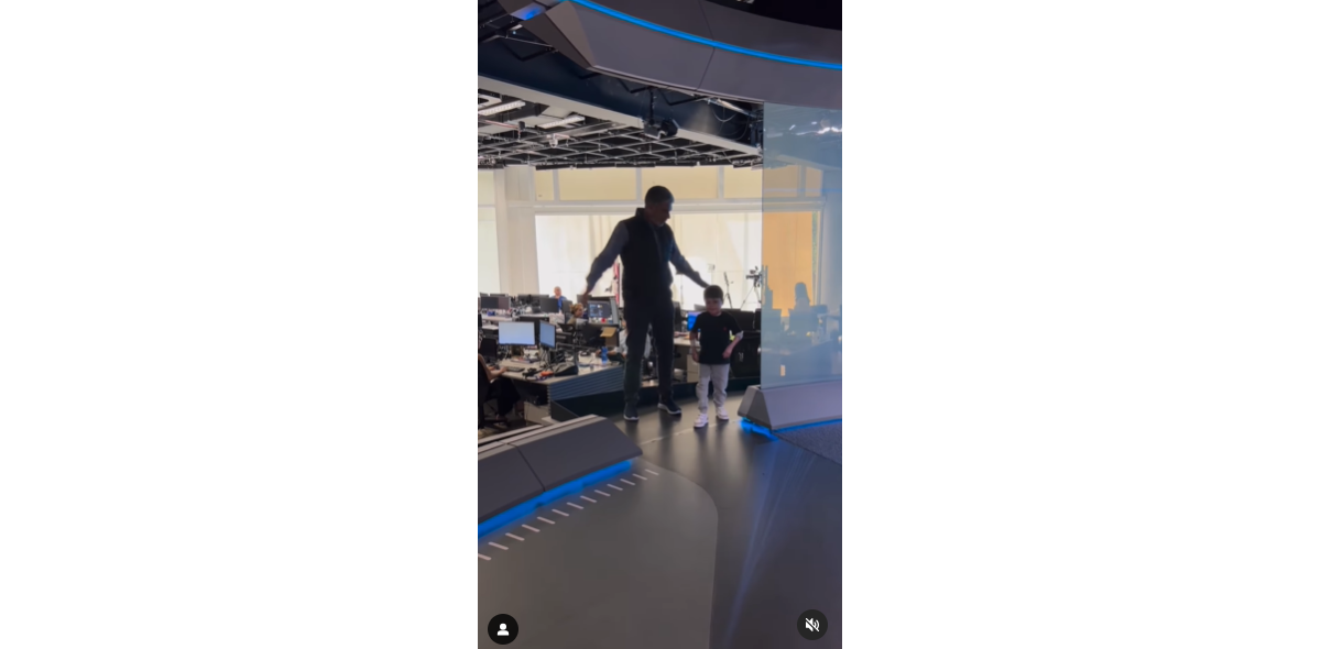 Foto: William Bonner fez questão de levar Gui para conhecer os