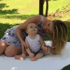 Em sua conta pessoal do Instagram, Ana Hickmann compartilha várias fotos fofas com o filho, Alexandre Jr.