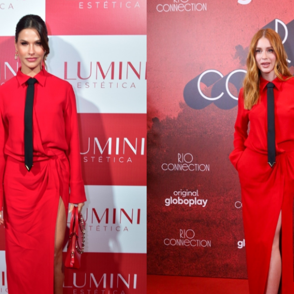 Marina Ruy Barbosa e Andressa Suita com o mesmo vestido da Valentino