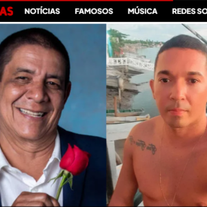 Zeca Pagodinho e o suposto filho: parecidos? Foto de Diego Maradona Teixeira foi divulgada pelo site do jornalista Leo Dias