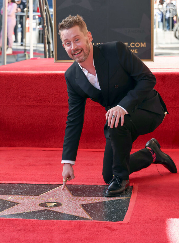 Macaulay Culkin, estrela do blockbuster natalino "Esqueceram de mim", ganhou uma estrela da Calçada da Fama, em Hollywood, no dia 1º de dezembro de 2023