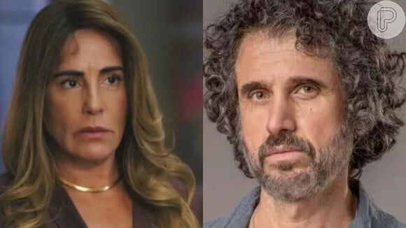 Em 'Terra e Paixão', Dirceu (Eriberto Leão) se vitimiza para Irene (Gloria Pires) por causa de Petra (Debora Ozório) e leva a pior.