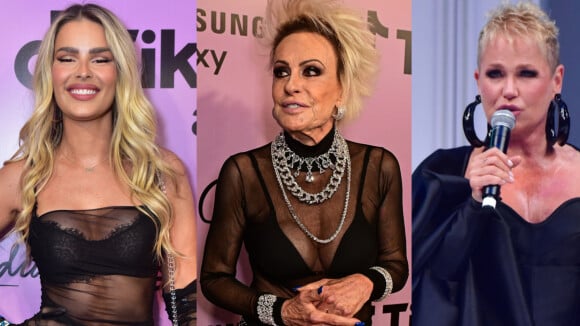 Ana Maria Braga de transparência combinada com Yasmin Brunet, Xuxa de all black e mais looks de famosos em premiação. Fotos!