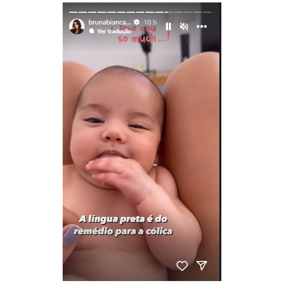 Bruna Biancardi mostrou um momento fofo de Mavie para os seus seguidores