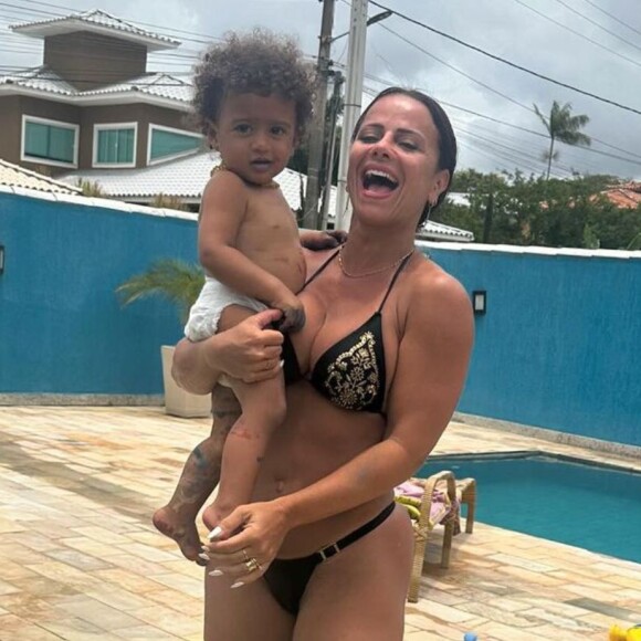 Filho de Viviane Araujo é alvo de críticas após fotos postadas pela atriz