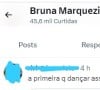Bruna Marquezine deu like no tweet que debochava de Amanda, do 'BBB 23'