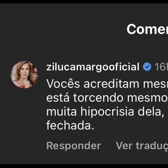 Zilu se manifestou sobre apoio de Graciele Lacerda a Wanessa Camargo