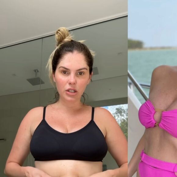 Pouco mais de um mês do fim da gestaçõa, Bárbara Evans publicou um vídeo mostrando a realidade do seu corpo