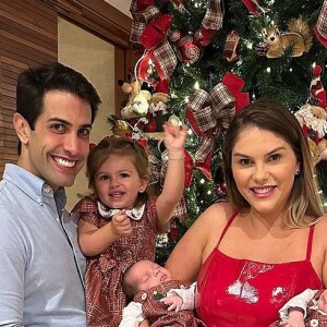 Bárbara Evans deu à luz aos gêmeos Álvaro e Antônio no dia 27 de novembro de 2023