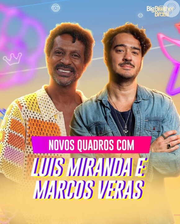 'BBB 24': Luís Miranda e Marcos Veras serão os novos apresentadores do reality