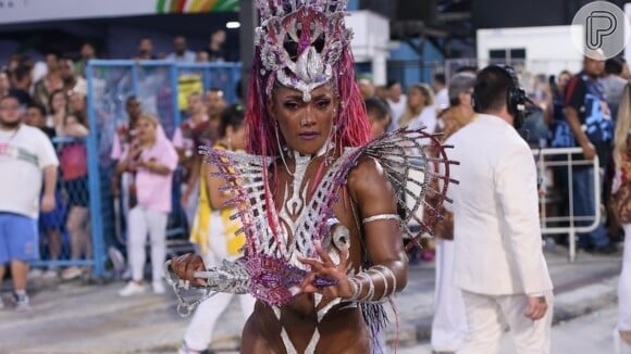 Érika Januza tem ritual antes de desfilar no Carnaval