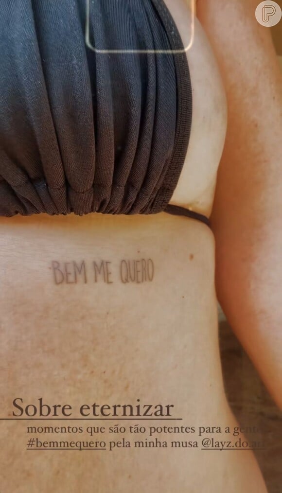 Tatuagem de Mari Bridi tem um significado especial e foi feita após a separação de Rafael Cardoso