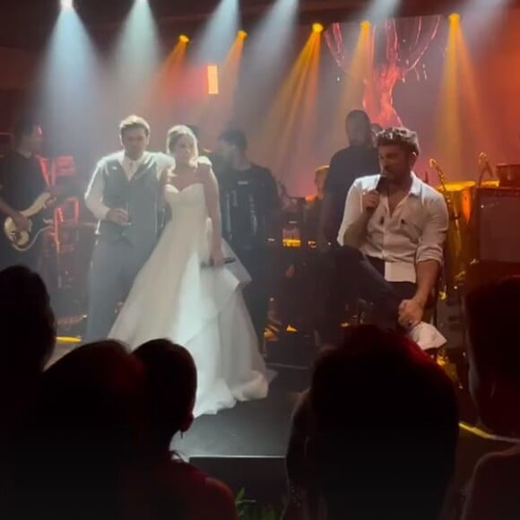 Gustavo Mioto foi a estrela musical de um casamento em Balneário Camboriú, Santa Catarina