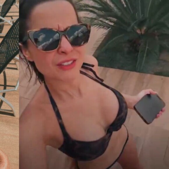 Maiara ostenta barriga chapada em vídeo de biquíni e tamanho dos seios impressiona