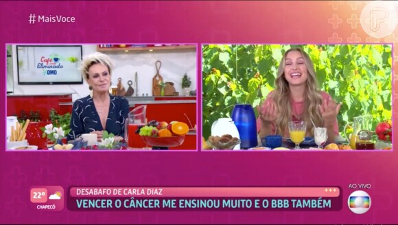 Ana Maria Braga se irrita com Carla Diaz, eliminada do 'BBB 21', por reação com vídeo de Arthur