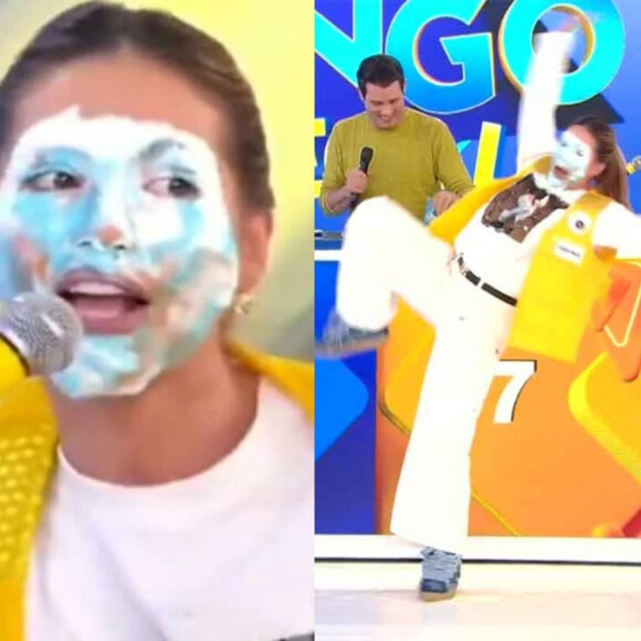 Grávida, Virgínia escorrega e leva tombo AO VIVO no 'Domingo Legal'; reação de Zé Felipe irrita a web: 'Parado olhando'