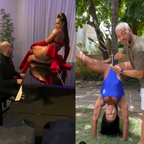 Gracyanne Barbosa e Belo possuem um arsenal de fotos polêmicas à sua disposição