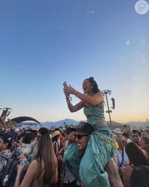 Mel Maia esteve presente no último final de semana do Coachella 2024 e curtiu muito o evento