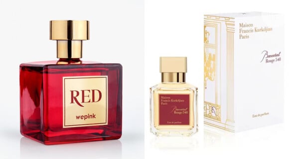 RED, da marca WePink, foi inspirado no Baccarat Rouge 540, de Maison Francis Kurkdjian  