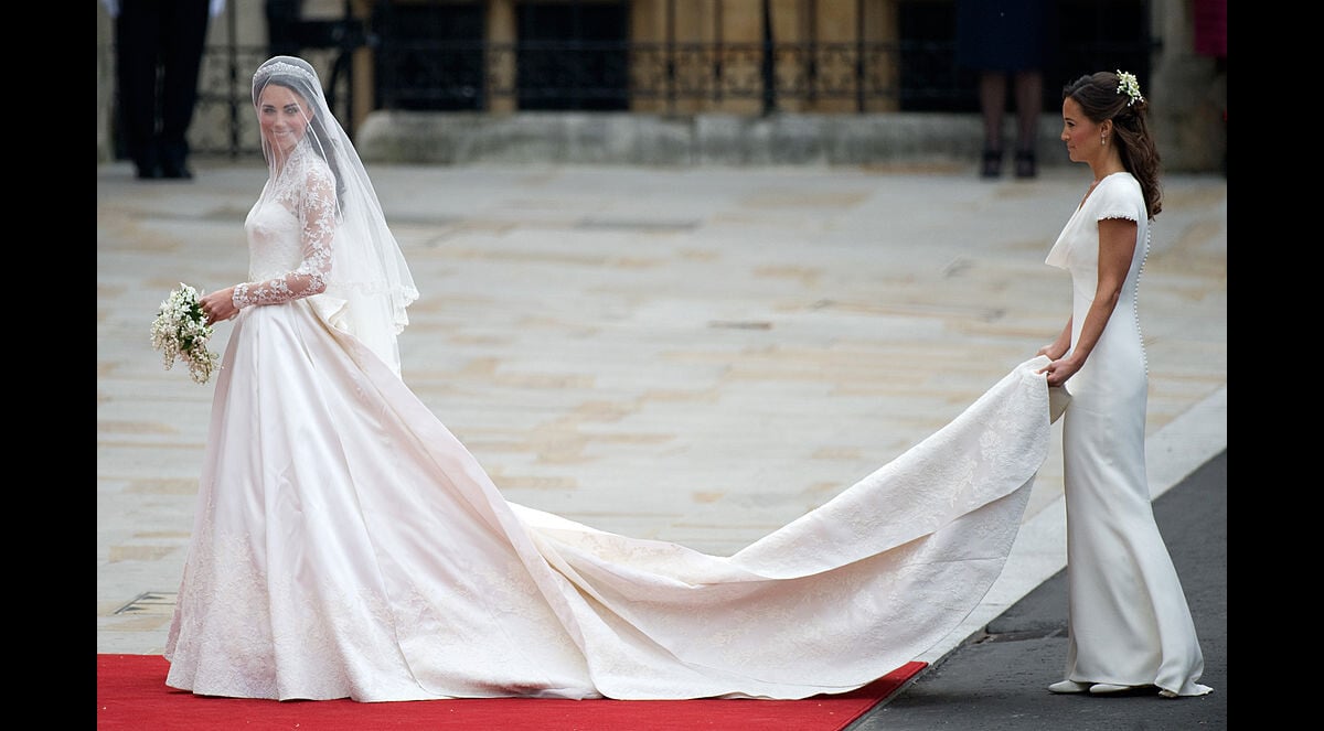 Vestido fashion de noiva princesa kate