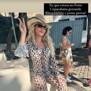 Monique Alfradique esclareceu a confusão nas redes sociais e, com muito bom humor, provou ser ela mesmo no registro