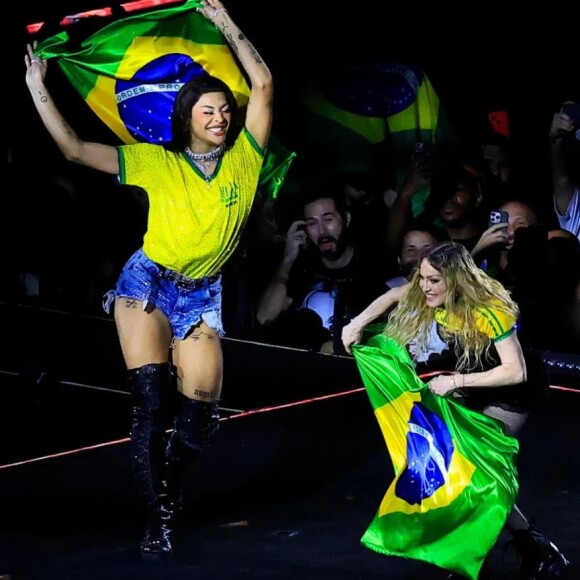 Pabllo Vittar fez uma participação especial no show de Madonna no Rio