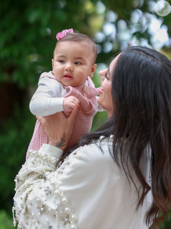 Mavie, filha de Neymar e Bruna Biancardi, completou 7 meses no último dia 6