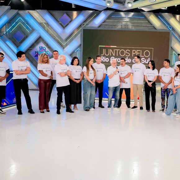 Eliana não foi 'Domingo Legal', que reuniu apresentadores pedindo doações para as vítimas das chuas no RS