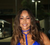 Sabrina Sato deixou a lingerie à mostra em vestido transparente azul para acompanhar o sorteio da ordem dos desfiles do Grupo Especial para o carnaval 2025 do RJ