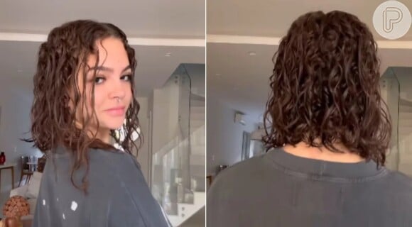 Mel Maia mostra cabelo curto e em transição capilar em novo vídeo no Instagram