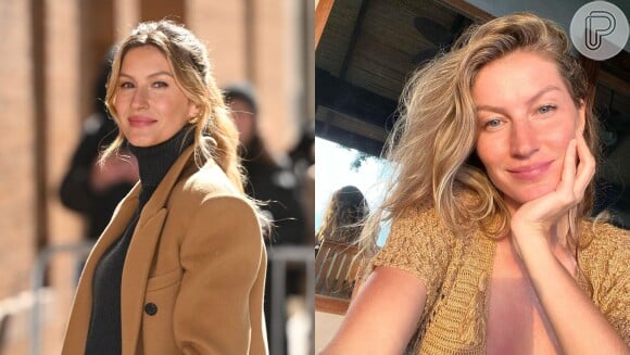 Deusa! Gisele Bündchen com e sem maquiagem, linda em ambas ocasiões