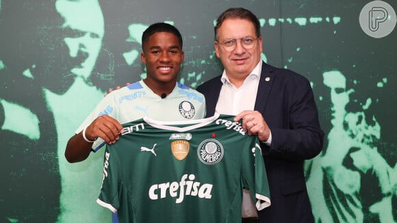 Namorado de Gabriely Miranda, Endrick pediu aos companheiros de Palmeiras a conquista da Libertadores: 'Para que eu possa vir buscar minha medalha'