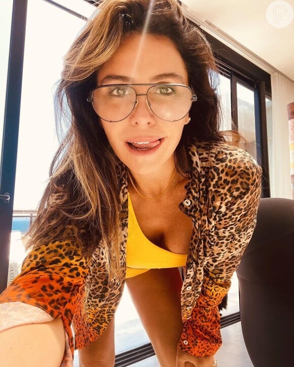 Giovanna Antonelli compartilhou os bastidores de um novo procedimento feito no bumbum em seus stories do Instagram