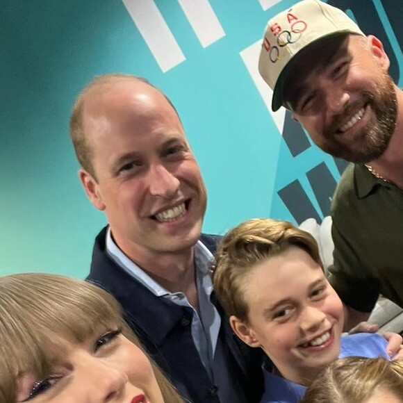 Príncipe William posou para selfie com Taylor Swift e os filhos George e Charlotte