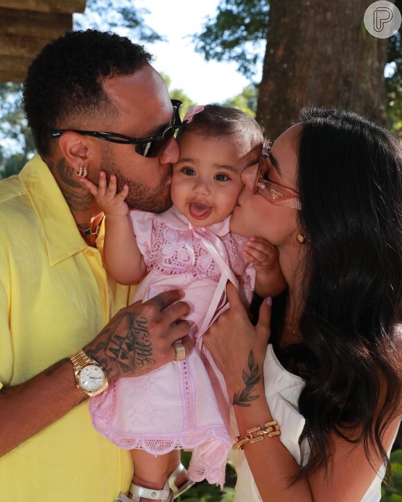 Mavie é a primeira filha de Bruna Biancardi e Neymar, nascida no dia 6 de outubro do ano passado