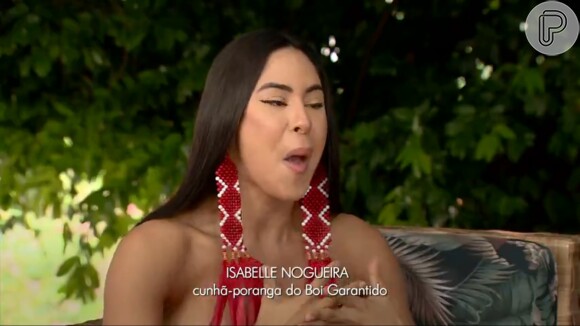 Isabelle Nogueira foi a representante do Boi Garantido no Festival de Parintins em 2024