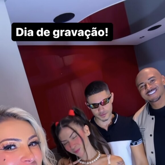 Novo pornô de Andressa Urach reúne MC Pipokinha, Lucas Matheus, o namorado da vice Miss Bumbum, e o dançarino Bruno ZL 