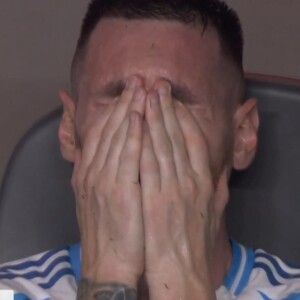 Lionel Messi chorou de dor ao se machucar na final da Copa América em 14 de julho de 2024