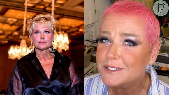 Xuxa nunca se apegou a padrões em seus cabelos e já surgiu morena, mas chamou atenção mesmo ao compartilhar fotos de madeixas rosas. Ficou chique!