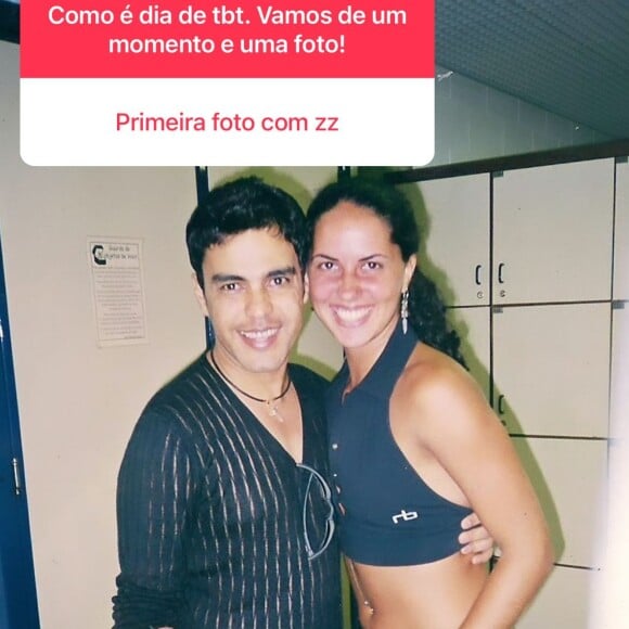 Graciele Lacerda e Zezé Di Camargo: primeira foto do casal, há cerca de 20 anos