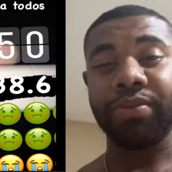 Foto de termômetro publicada por Davi Brito viralizou nas redes sociais