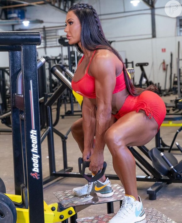 Corpo de Gracyanne Barbosa mudou drasticamente a partir do momento que a musa fitness passou a se dedicar à academia