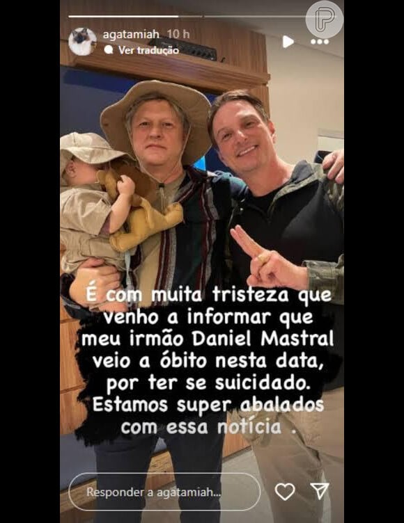 Irmão de Daniel Mastral usou suas redes sociais dizendo que o teólogo teria sido vítima de suicídio, embora outras pessoas digam o contrário