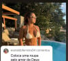 Preta Gil recebeu diversos comentários de ódio nas redes sociais, especialmente sobre seu corpo