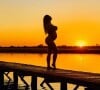 Virgínia exibe barrigão de 9 meses com pôr do sol no Instagram: 'Tá quase'